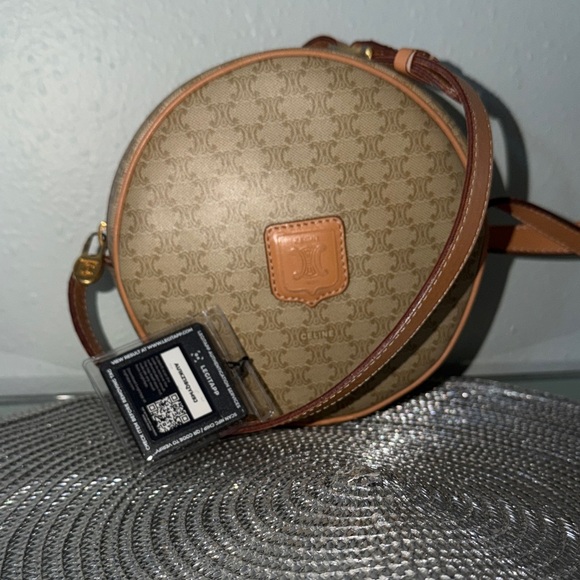 Celine Handbags - 💯Celine Tan and Brown Crossbody Bag vintage with COA
